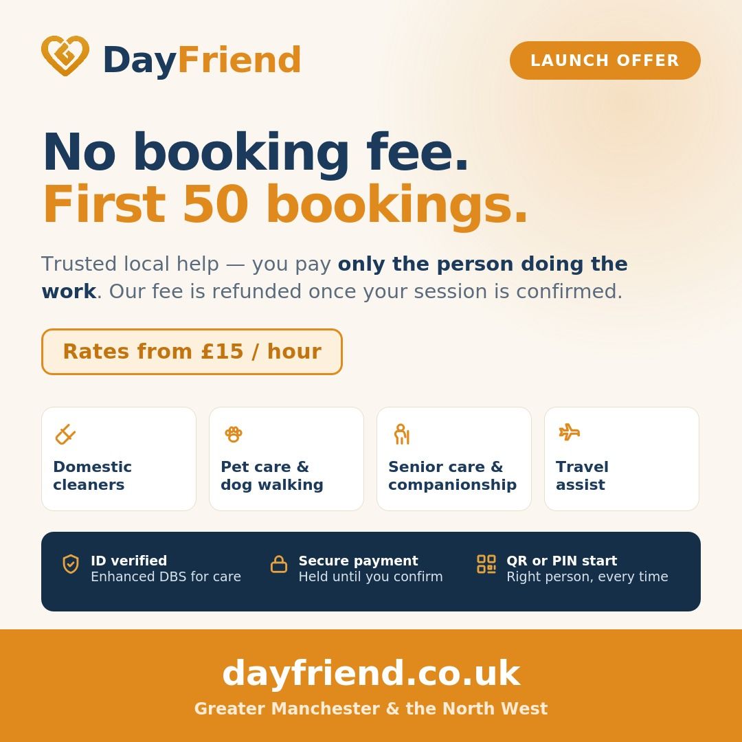 DayFriend launch offer for affordable trusted local support